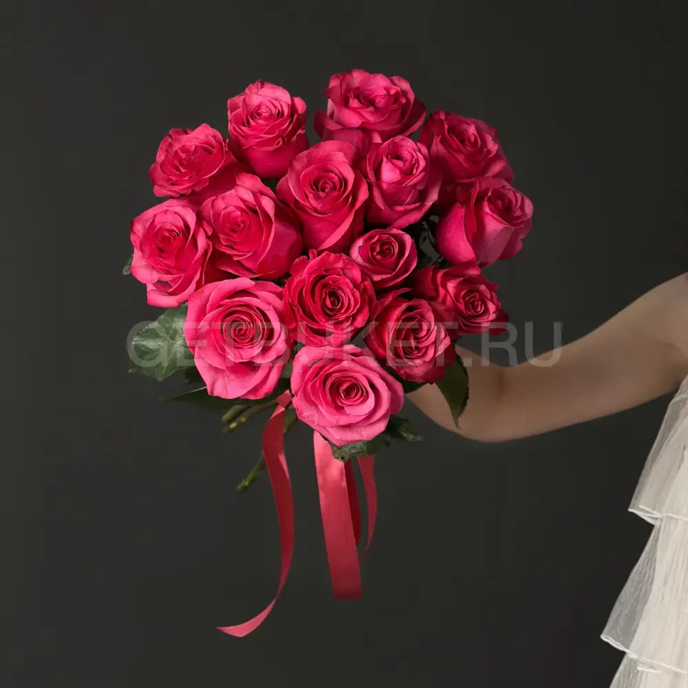 66051 Букет из 15 розовых роз